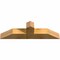 Ekena Millwork Portland Rough Sawn Timber Gable Bracket, Western Red Cedar, 48"W x 14"H x 6"D x 6"F, 7/12 Pitch GBW048X14X0606POR00RWR - alternate 5